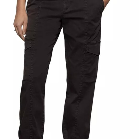Sanctuary Pants - Sanctuary Clothing Black Cargo Jogger Pants Utility Pockets Mid Rise